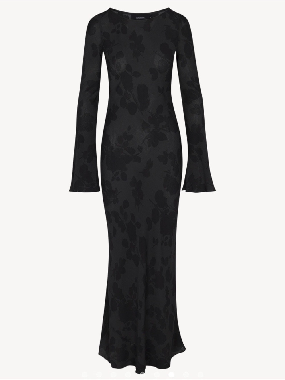 NWOT Realisation Par The Gia Dress Midnight Rose Small